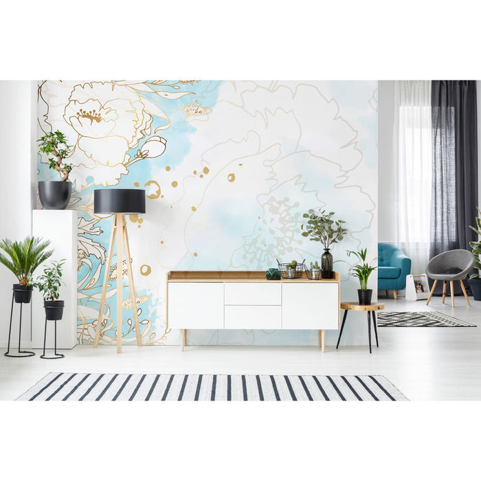 Wall Covering "Abstract Flower"