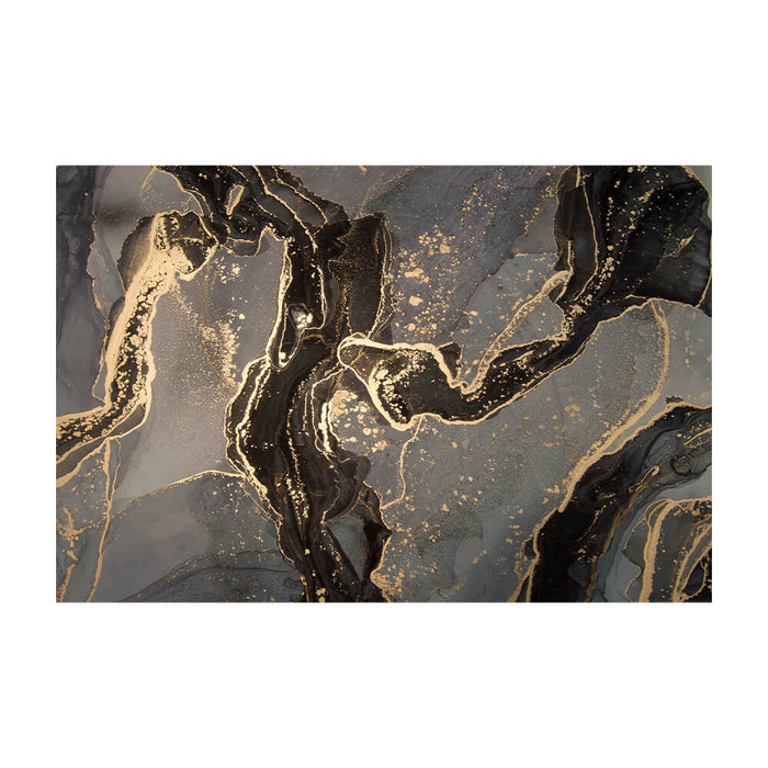 Akustikbild "Black and Gold Marble" 19 mm x 150 cm x 100 cm