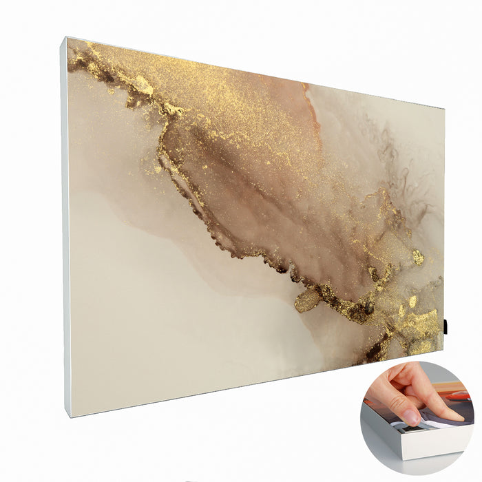Akustikbild "Golden Marble" 27mm 150 x 100 cm