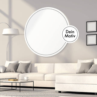 Round clamping picture with your own motif