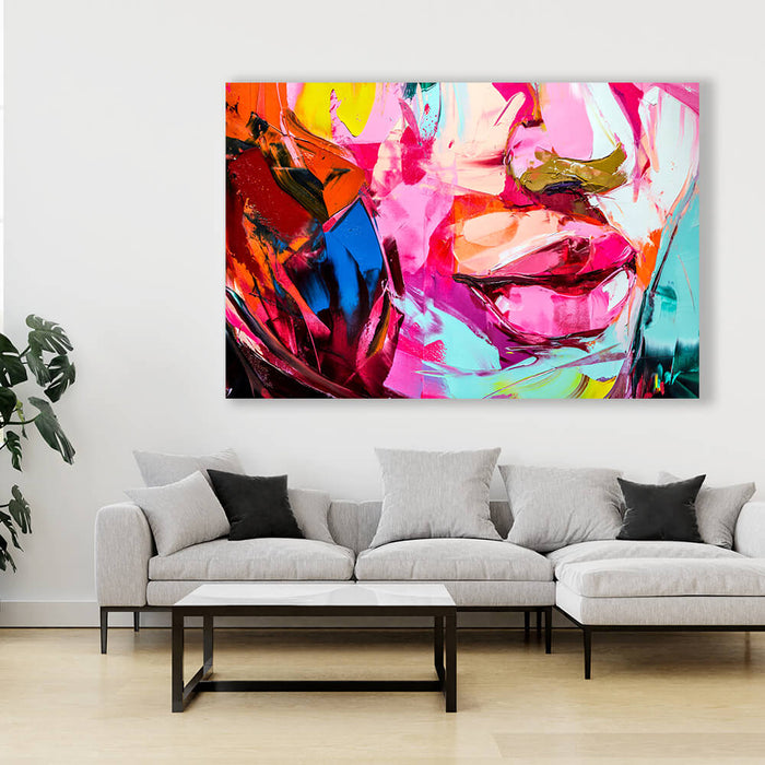 Spannbild "Painted Canvas Face"