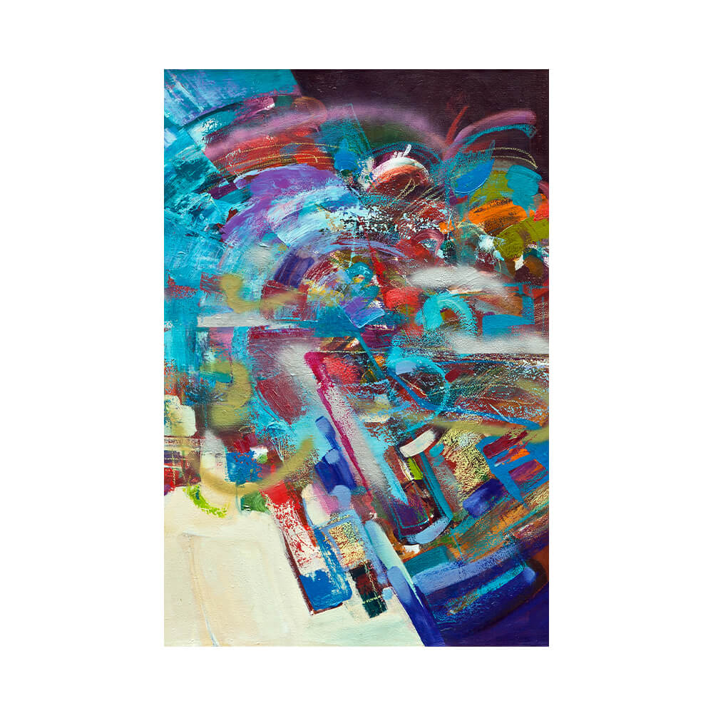 Spannbild „Abstrakt Oil Painting